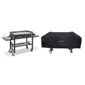 Four Burner 36" Griddle Cooking Station w/ Cover & 7pc Griddlin Kit