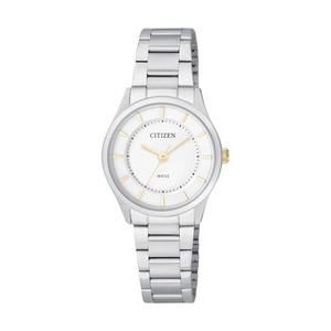 Ladies Corporate Exclusive Silver-Tone Stainless Steel Watch White Dial