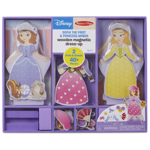 Sofia the First and Princess Amber Wooden Magnetic Dress-Up