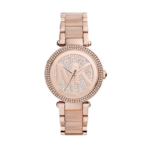 Ladies Parker Rose Gold-Tone Crystal Pave Watch Crystal RG Dial