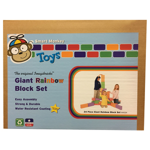 Smart Monkey Toys Imagibricks&#153; Giant Rainbow Building Block Set, 24 Pcs
