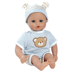 Adora Dolls PlayTime Baby- Beary Blue 13" Washable Soft Body Play Doll