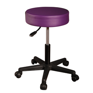MT Massage  Pneumatic Swivel/Rolling Massage Stool Purple