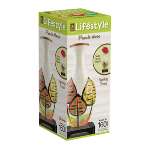 Bepuzzled Lifestyle 3D Puzzle Vase - Spring Trees: 160 Pcs