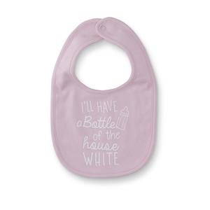 Little Wonders Infant Girls' Bib - House White