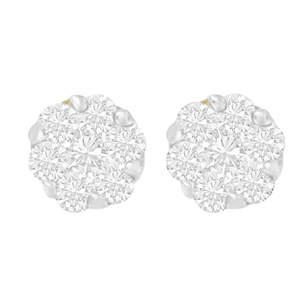 14K Yellow Gold 3/4ct. TDW Round-cut Diamond Earring (I-J,SI1-SI2)
