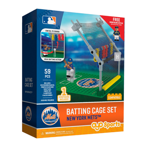 OYO Sports MLB Batting Cage New York Mets Building Block Set