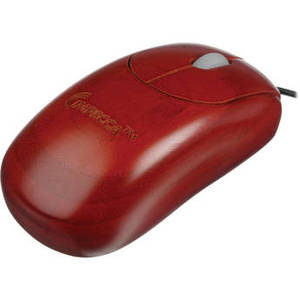 Custom Carved Designer Bamboo Mouse (Mahogany)