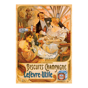 D-Toys Biscuits Champagne - Vintage Poster Jigsaw Puzzle: 1000 Pcs
