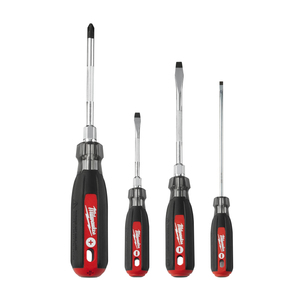 4pc Cushion Grip Screwdriver Set
