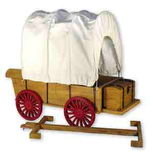 The Queen's Treasures Little House on the Prairie 18" Doll Covered Wagon