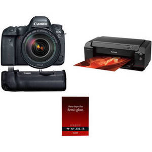 EOS 6D Mark II with 24-105mm Lens and Inkjet Printer Kit
