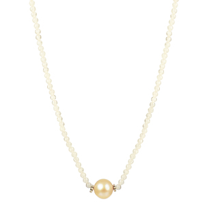 Lita Sterling Silver Faceted Rose Quartz And Pink Pearl Short Necklace