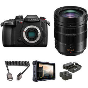 Lumix DC-GH5S Mirrorless Micro Four Thirds Digital Camera with 12-60mm Lens Pro HDR Kit