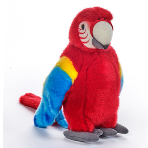 National Geographic Red Tropical Parrot Plush