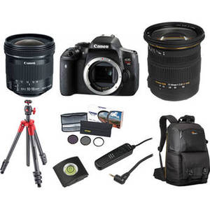 EOS Rebel T6i DSLR Camera with 10-18mm and 17-50mm Lenses Landscape Kit