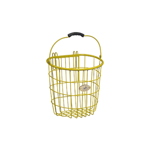Nantucket Bicycle Basket Co. Surfside Rear Wire Pannier Basket, Yellow