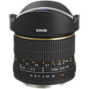 SLY 358C 8mm f/3.5 Fisheye Lens for Canon APS-C EOS Cameras