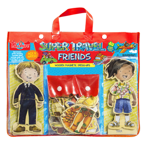 TS Shure Travel Pilot Friends Wooden Magnetic Dress Up Friends