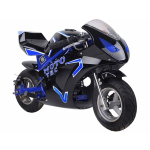 MotoTec  Gas Pocket Bike GT 49cc 2-Stroke Blue
