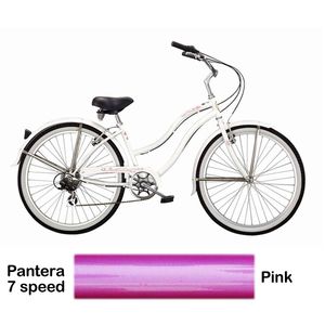 Micargi Pink Pantera 7 Speed Beach Cruiser Female