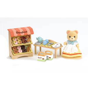 Calico Critters Doughnut Store with Carol Cuddle Bear