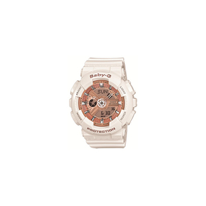 Womens Baby-G Analog/Digital Watch White/Rose-Gold