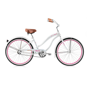 Micargi White Rover LX Beach Cruiser Men's Bike
