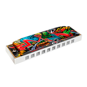 White Cobra Harmonica Key of C