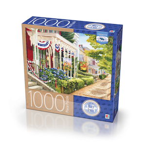 Milton Bradley Premium Blue Board Jigsaw Puzzle - Mary Irwin - Charm of Ephata: 1000 Pcs