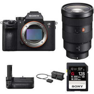 Alpha a7R III Mirrorless Digital Camera with 24-70mm f/2.8 Lens and Vertical Grip Kit