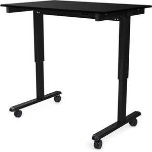 48" Electric Standing Desk (Black Oak, Black Frame)