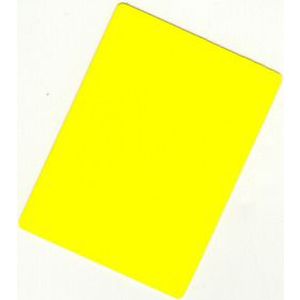 Trademark Global BRIDGE size Cut Card Yellow