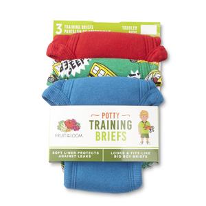 Fruit of the Loom Toddler Boys' 3-Pack Potty Training Briefs - Firetruck & Solid