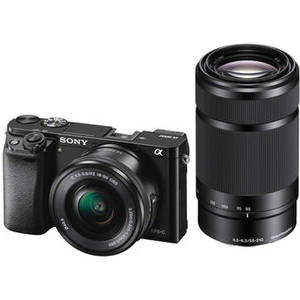 Alpha a6000 Mirrorless Digital Camera with 16-50mm and 55-210mm Lenses (Black)