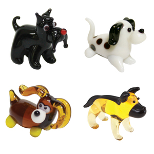 Brainstorm Products Looking Glass  Miniature 4-Pack Terrier Dalmation Cocker Spaniel Doberman