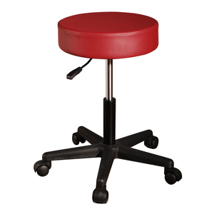 MT Massage Pneumatic Swivel/Rolling Massage Stool Burgundy