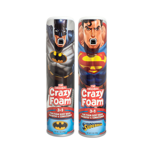 Crazy Foam DC Justice League 2 Pack Batman and Superman