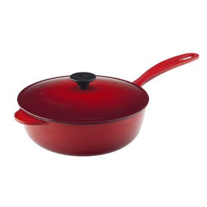 Signature Enameled Cast Iron 2.25 Qt Saucier Pan Cherry