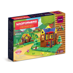 Magformers  Log House Set: 87 Pcs