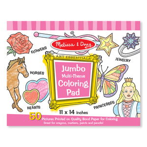 Melissa & Doug Jumbo Coloring Pad - Pink (11" x 14")