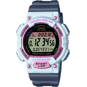 Ladies Solar Runners Watch White/Pink