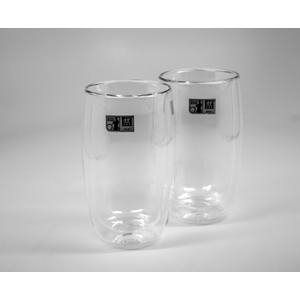 Sorrento 8pc Double Wall Glass Latte Cup Set