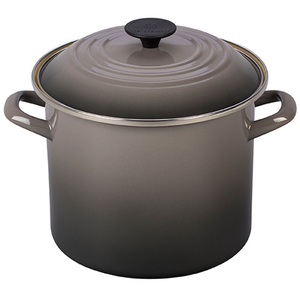 8 Qt Enamel-On-Steel Covered Stockpot Oyster