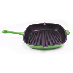 Neo 11" Cast Iron Grill Pan Green