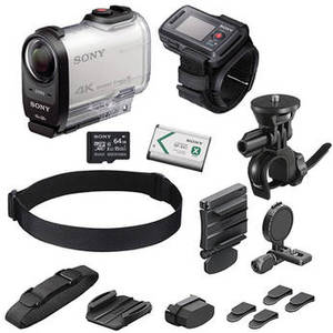 FDR-X1000V 4K Action Cam Bicycle Kit with Live View Remote