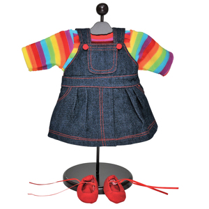 The Queen's Treasures 15" Doll Clothes for American Girl® Bitty Baby& Bitty Twins Rainbow Outfit Skirt Shirt and Shoes
