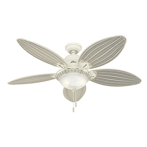 Carribean Breeze 54" Ceiling Fan Textured White