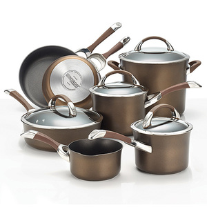 Circulon Symmetry 11 Piece Cookware Set Chocolate