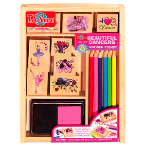TS Shure Beautiful Ballerinas Wooden Stamp Set